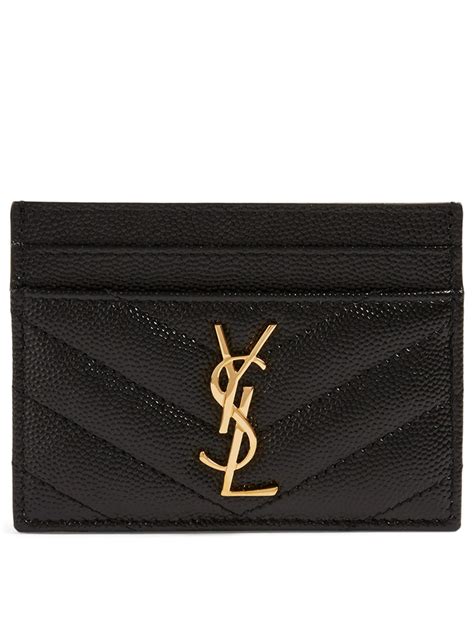 ysl neon card holder|saint laurent black card holder.